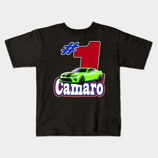 #1 2016 Camaro Tee Print and Everything Else Kids T-Shirt by vivachas